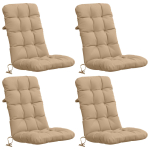 4-t&uuml;kiline k&otilde;rge seljatoega toolipatjade komplekt vianen 4 pcs