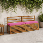 2-osaline padi pinkidele vught 2 pcs 100% pol&uuml;ester roosa
