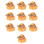 Pingutitega koormarihmad 10 tk 1 tonn 6 m x 38 mm, oranž