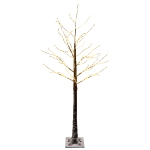 Lumega kaetud led-j&otilde;ulupuu pruun 22 x 22 x 150 cm plastmass