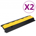 Kaablikaitse 2 kanaliga, 2 tk, kummist, 100 cm