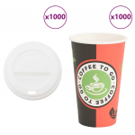 Kaanega paberist kohvitassid 1000 tk 16 untsi 400 ml