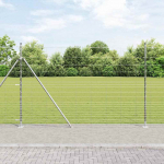Karjamaa-aed h&otilde;bedane 25 x 1.6 m tsingitud teras