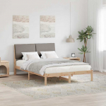 Beti raam peaga pruun ja taupe 150 x 200 cm m&auml;nnipuit
