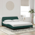 Voodiraam dover tumeroheline 160x200 cm samet