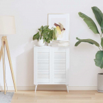 Kapiuksed v&otilde;redega disain 2 tk valge 61,5x29,5 cm