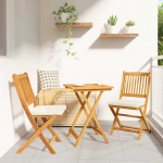 Aia bistroo komplekt 3 pcs pruun tugev akaatsiapuit