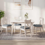 Istumispatjad 4 pcs helehall 40 x 40 x 12 cm kangas