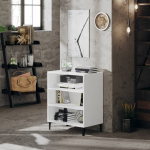 Puhvetkapp, valge, 57x35x70 cm, puitlaastplaat