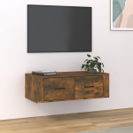 Seina telerikapp, suitsutatud tamm, 80x36x25 cm, tehispuit