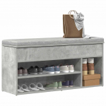 Jalatsipink, betoonhall, 102x30,5x45 cm, tehispuit