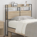 Peats riiuliga peaga ladustamisega sonoma tamm 75 cm tehispuit