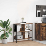 Raamatukapp suitsetatud tamm 82 x 32 x 79 cm tehispuit