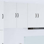 K&ouml;&ouml;gikapp kergelt l&auml;ikiv valge 40 x 31 x 80 cm tehispuit