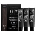 American Crew Precision Blend Natural Gray Coverage Dark 3 x 40 ml