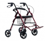 Four-wheel walker with seat function