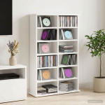 Cd kapp valge 60 x 17 x 92 cm tehispuit