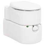Integreeritav matkatualett, valge, 24+17 l, hdpe ja teras
