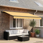 Kokkuvolditav varikatus liivakarva 500 &times; 350 cm