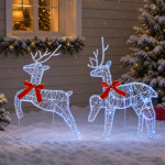 J&otilde;uluvana p&otilde;hjap&otilde;der 2 tk 40 led-i sinine 43 x 19 x 65 cm