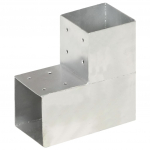 Posti&uuml;hendus l-kujuline, tsingitud metall, 101 x 101 mm