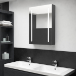 Led vannitoa peegelkapp, hall, 50 x 13 x 70 cm