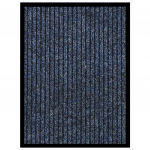 Uksematt, triibuline, sinine 40 x 60 cm