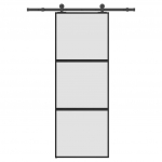 L&uuml;kanduks koos riistvara komplektiga 76x205 cm karastatud klaas