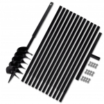 K&auml;epidemega maapuur 150 mm koos pikendustoruga 13 m terasest