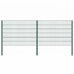 Aiapaneel postidega, raud, 349 x 120 cm, roheline