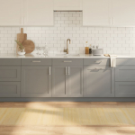 Vaip, ristk&uuml;likukujuline, naturaalne hele, 70 x 300 cm, bambus