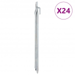 U-kujulised telgivaiad 24 tk, 29,5 cm &oslash;20 mm, tsingitud teras