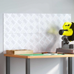 Ruudulised plaadid 4 pcs h&otilde;bedane 50 x 25 cm alumiinium