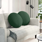 Istumispatjad 2 pcs tume rohelise &oslash; 50 cm korter kangas