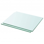 Riiulid 2 klaasist paneeli 30 x 20 cm