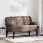 Chesterfieldi pink pruun 119.5 x 64.5 x 75 cm kunstnahk
