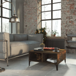 Kohvilaud, suitsutatud tamm, 60 x 60 x 30 cm, puitlaastplaat