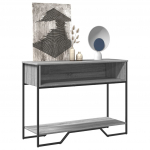 Konsoollaud, hall sonoma tamm, 100x35x74,5 cm, tehispuit
