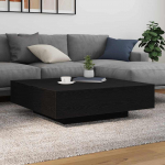 Kohvilaud must tamm 100 x 100 x 31 cm tehispuit