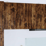 K&ouml;&ouml;gikapp riiuliga suitsetatud tamm 40 x 31 x 80 cm tehispuit