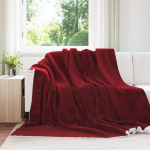 Pleedi pleed bordeaux punane 240 x 270 cm fliis