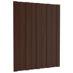Katusepaneel 12 pcs pruun 60 x 45 cm tsingitud teras
