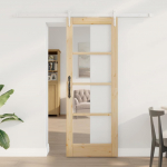Liuguks pruun 73.5 x 198.5 cm puit ja metall