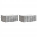 Seinale kinnitatav &ouml;&ouml;tis 2 pcs betoonhall 49 x 34,5 x 20 cm