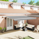 Varikatus koos valge 4,5 &times; 3 m metall