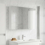 Vannitoa peeglikapp jaoks valge 103,5 x 15,5 x 70 cm tehispuit