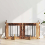 Koerav&auml;rav koos aluspuudega 4 pcs vana puit 60 x 60 cm