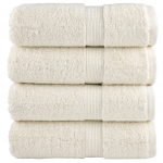 Premium-pesur&auml;tikud solund 4 tk kreemjad 30 x 30 cm 600 g/m&sup2;