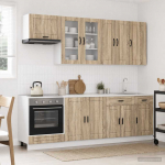 K&ouml;&ouml;k &uuml;ksus porto 8 pcs sonoma tamm tehispuit