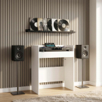 Dj laua valge 102 x 45 x 102 cm tehispuit